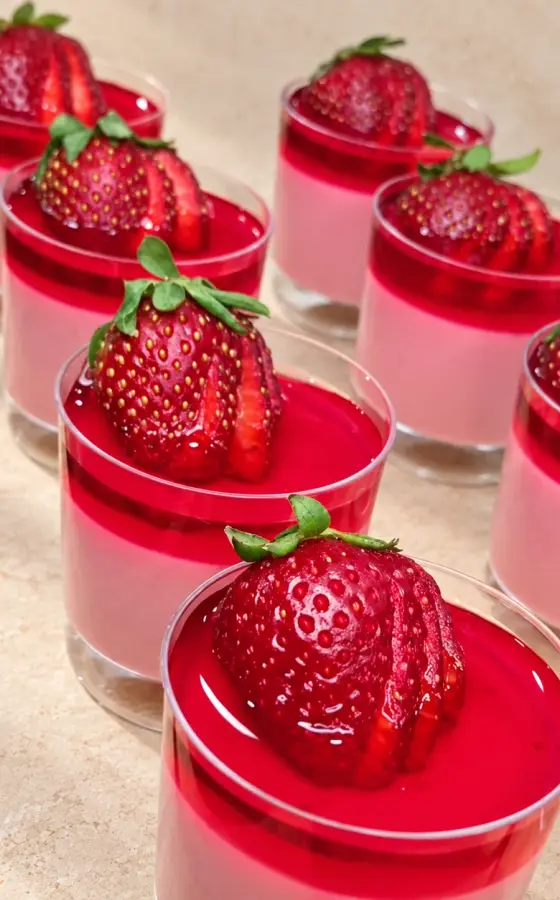 Panna Cotta Becher – persisches Catering Basel