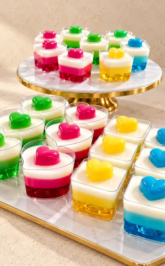 Panna Cotta Becher – persisches Catering Basel