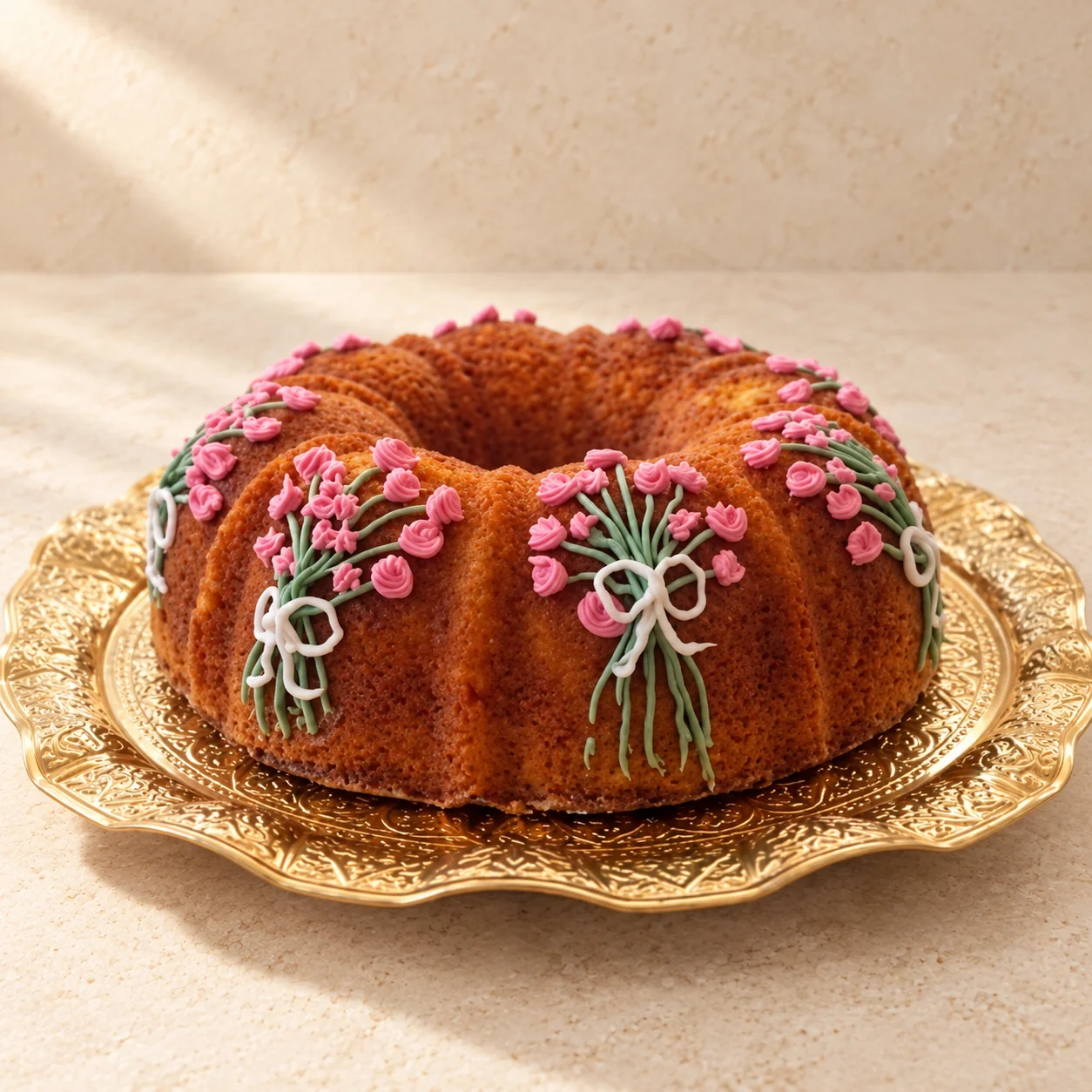 Marmorkuchen in Gugelhupfform